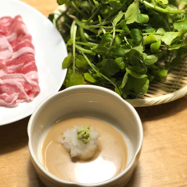 わさびの美味しい食べ方 | クレソンの豚しゃぶ